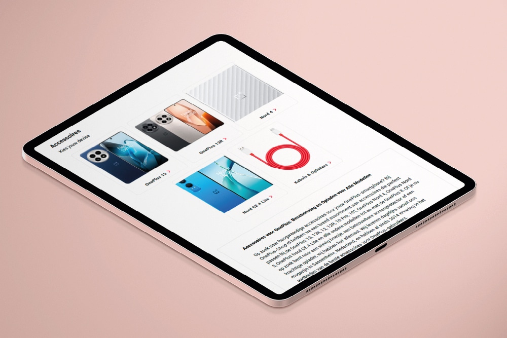 Webshop-Gestaltung oneplus